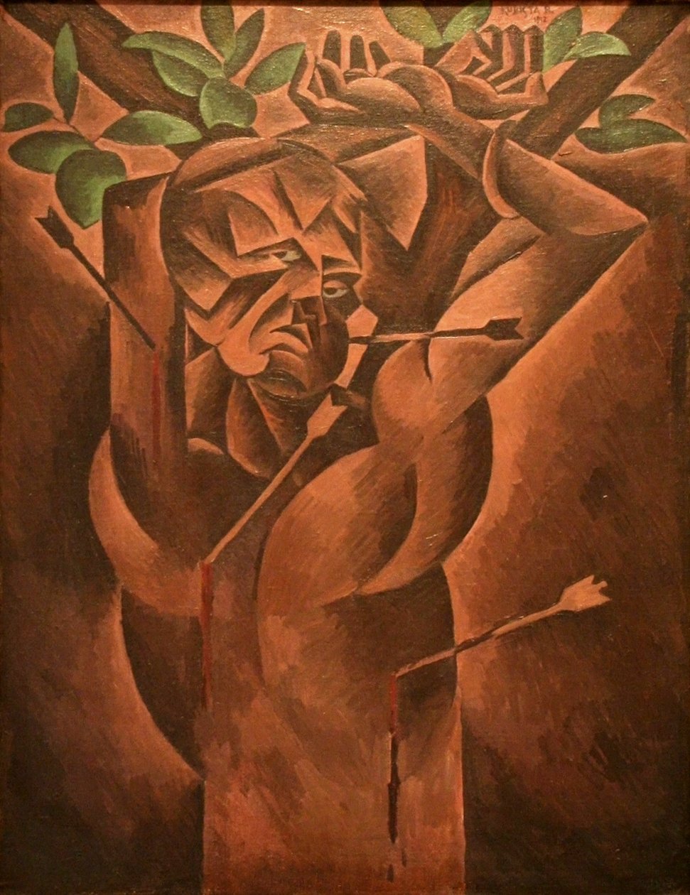 Szent Sebastian alkotó: Bohumil Kubišta