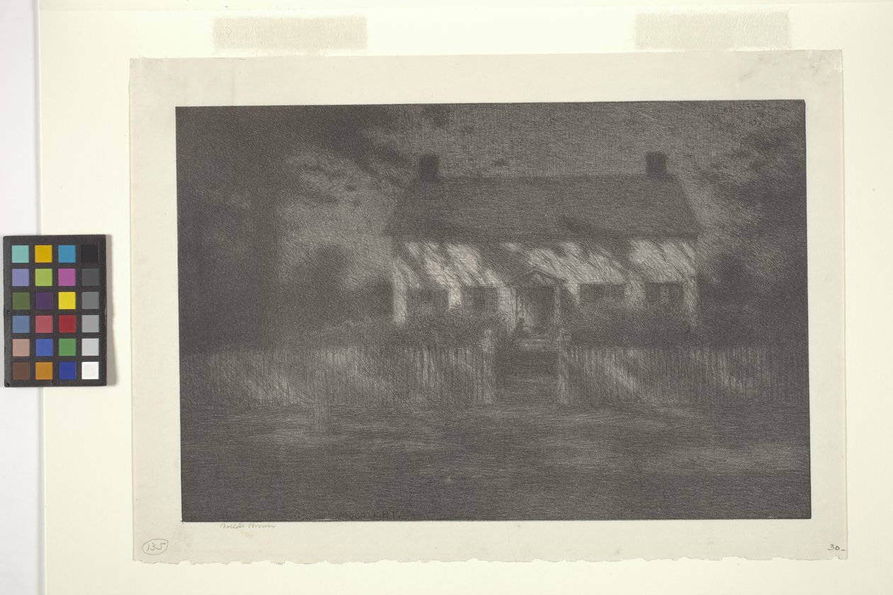 Holdfény (tinta papíron) alkotó: Bolton Coit Brown