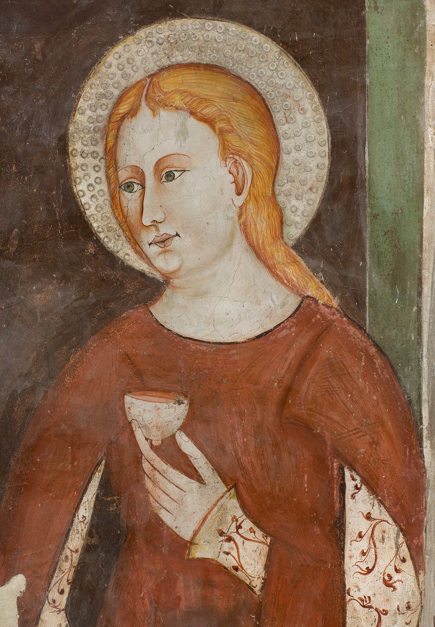 Északi kereszthajó, Szent Mihály arkangyal oltára, az oltárkép mögött Bonifacio Bembo freskói, Sant