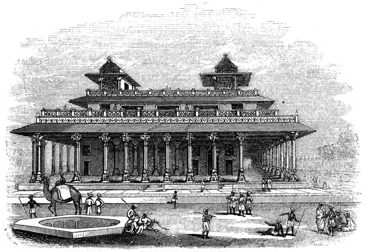 Allahabad palota, India, 1847 alkotó: Bonner