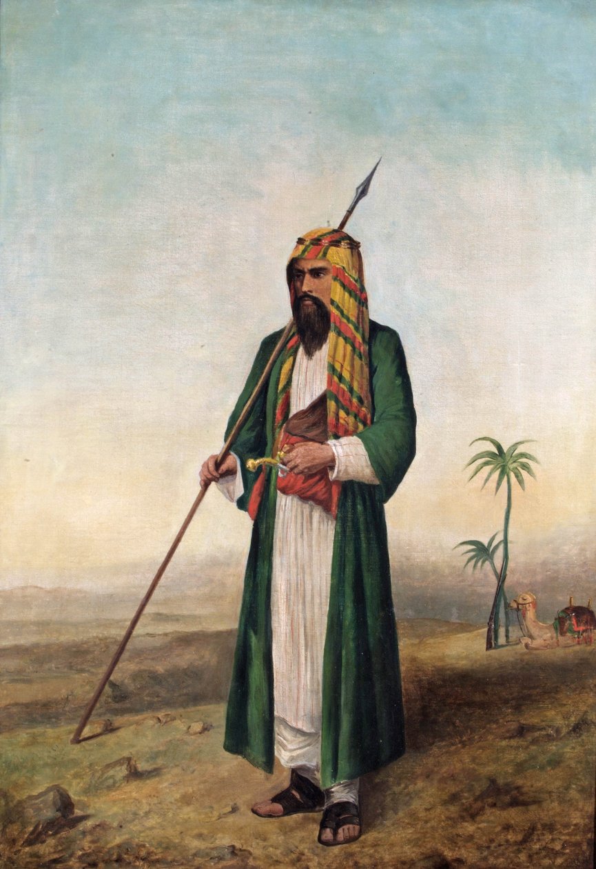 Sir Richard Burton arab ruhában, 1853 körül alkotó: Borgo Caratti