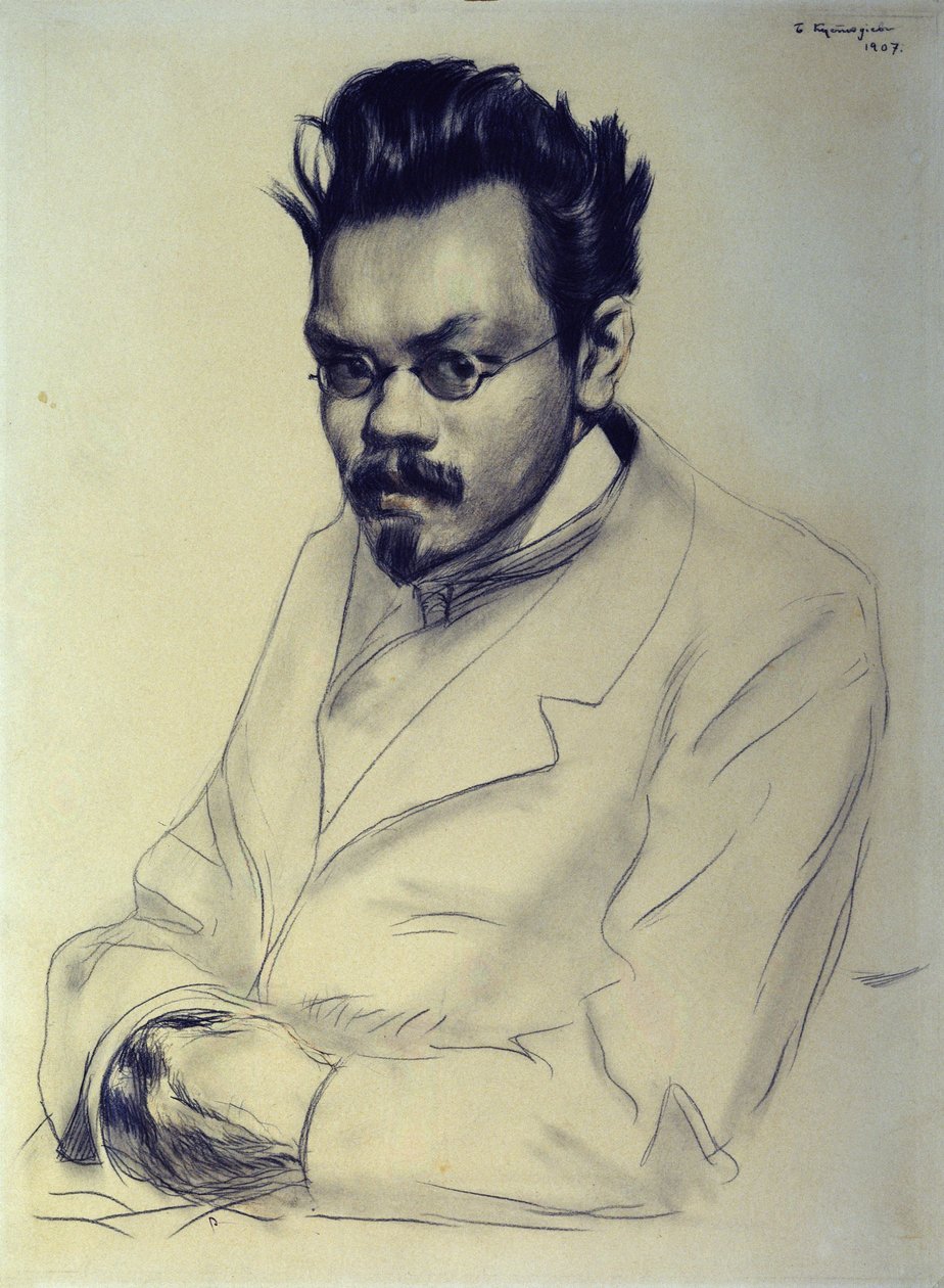 Alekszej M. Remizov portréja, 1907 (szén és pasztell, papíron) alkotó: Boris Mikhailovich Kustodiev