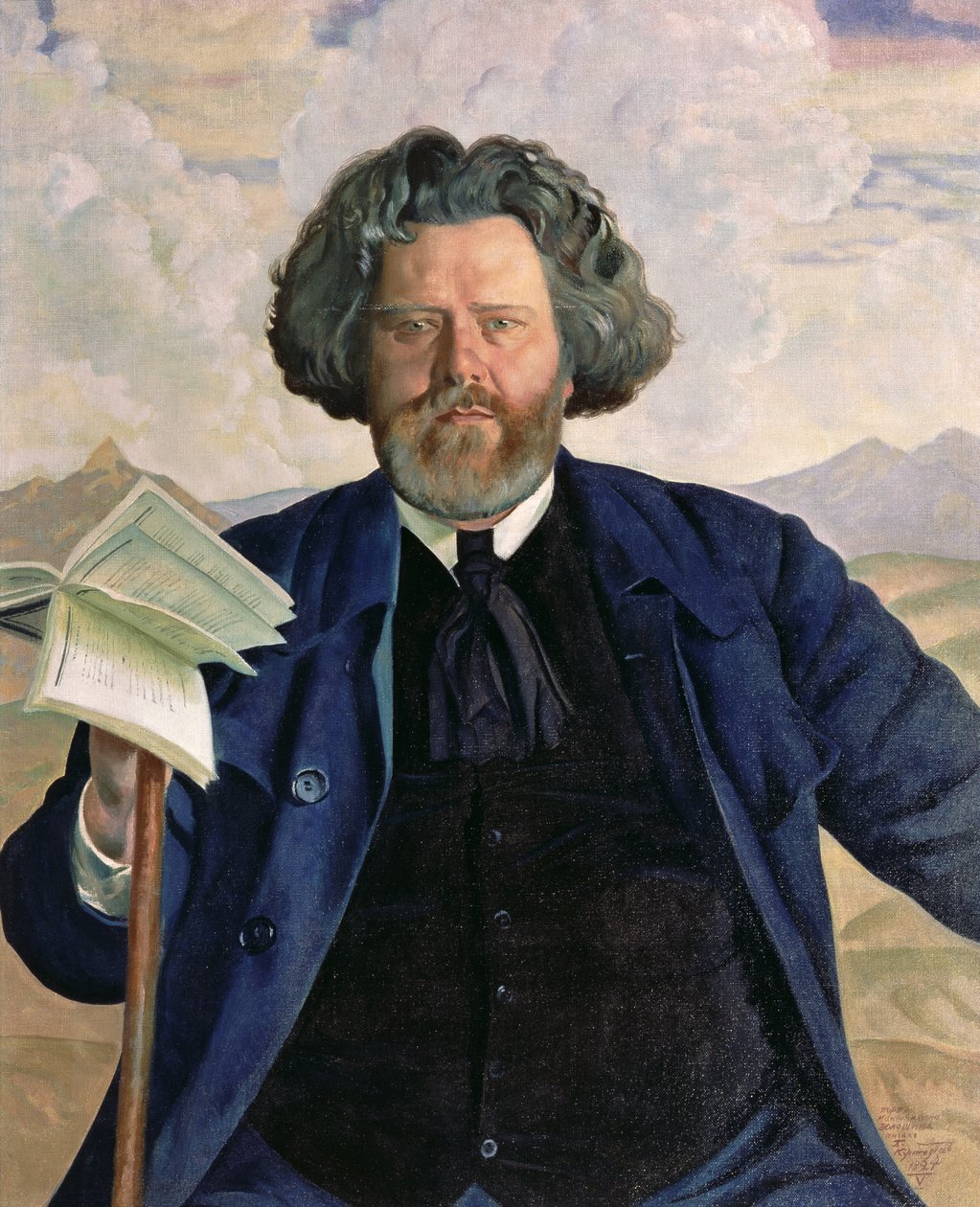 Maximilian Voloshin (1877-1932) portréja 1924 alkotó: Boris Mikhailovich Kustodiev