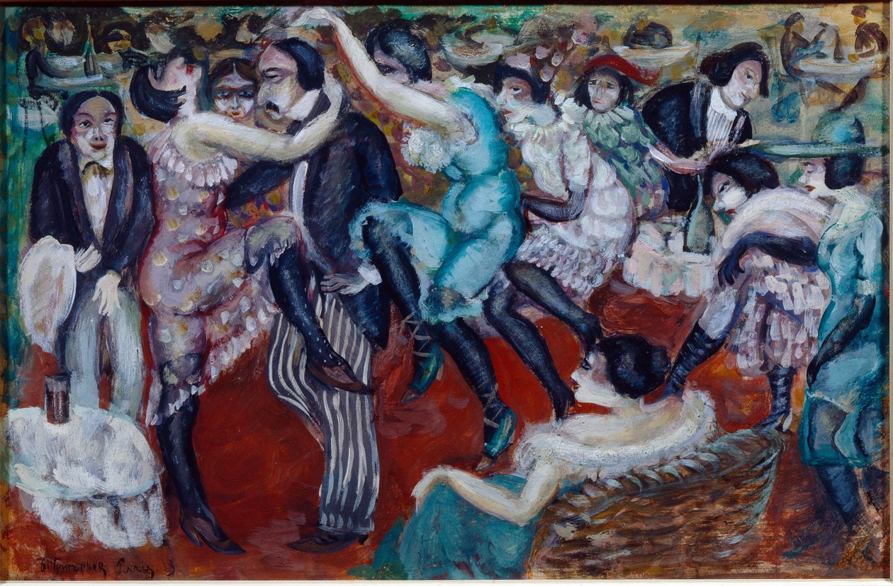 ""Singing Cafe"" (Singing Cafe) - Borisz Dmitrijevics Grigorjev (1886-1939) festménye alkotó: Boris Dmitrievich Grigoriev