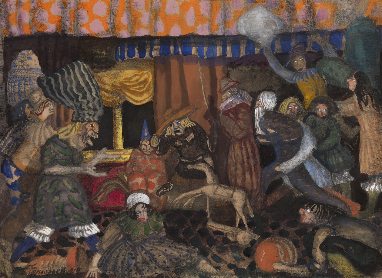 Gyermekálarcos, 1912 alkotó: Boris Dmitrievich Grigoriev