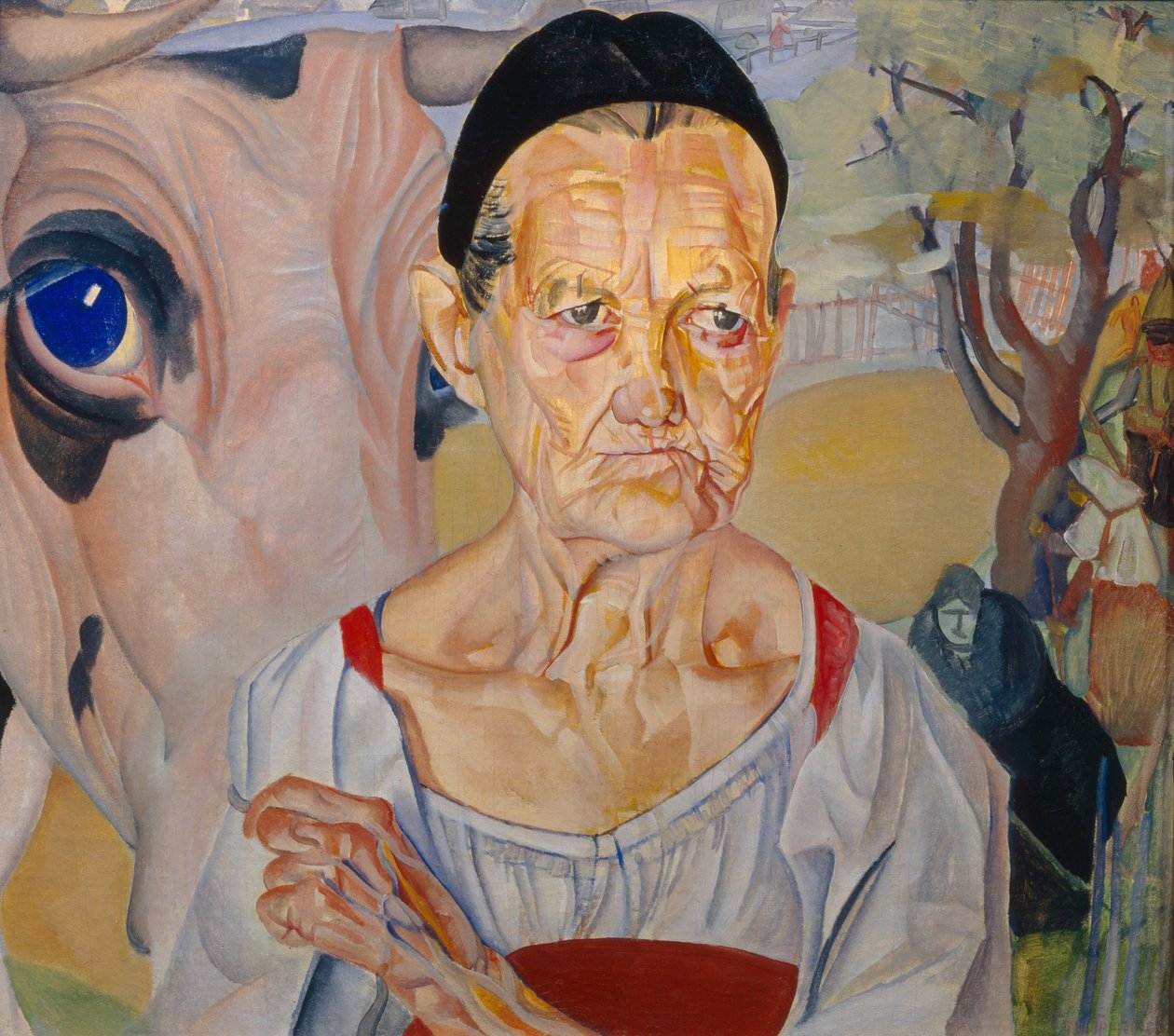 Tejésznő a ciklusból Oroszország arcai, 1917 alkotó: Boris Dmitrievich Grigoriev