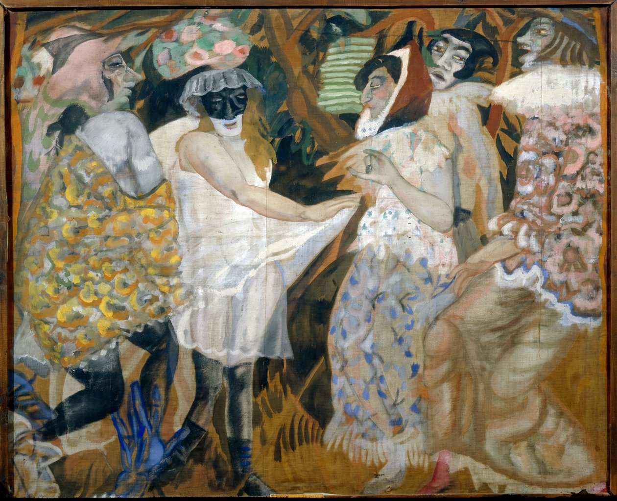 Masquerade (Masquerade) – Borisz Dmitrijevics Grigorjev (1886-1939) festménye alkotó: Boris Dmitrievich Grigoriev