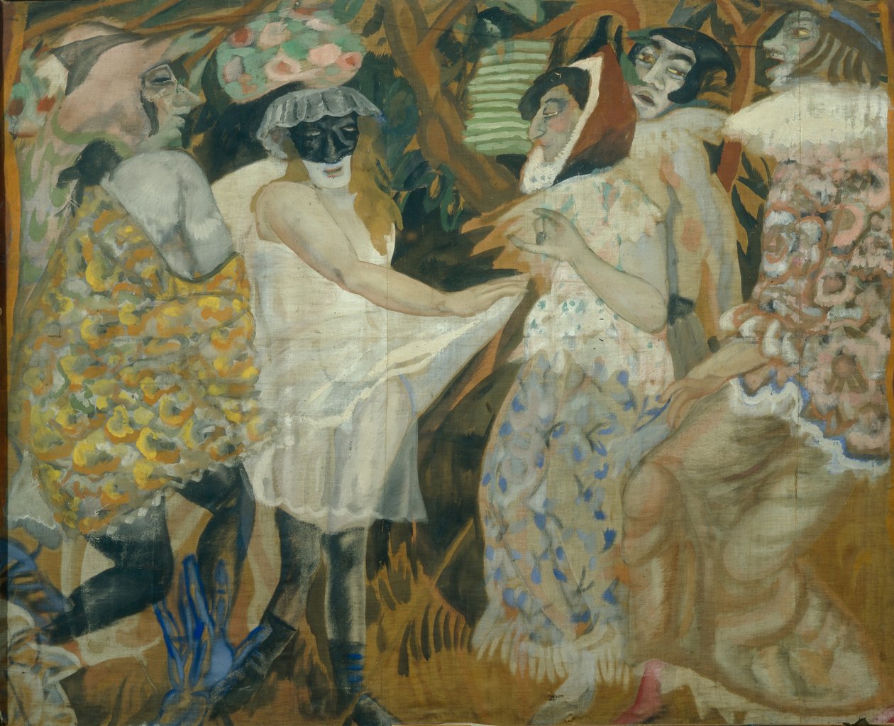 Álarcos, 1913-1914 alkotó: Boris Dmitrievich Grigoriev