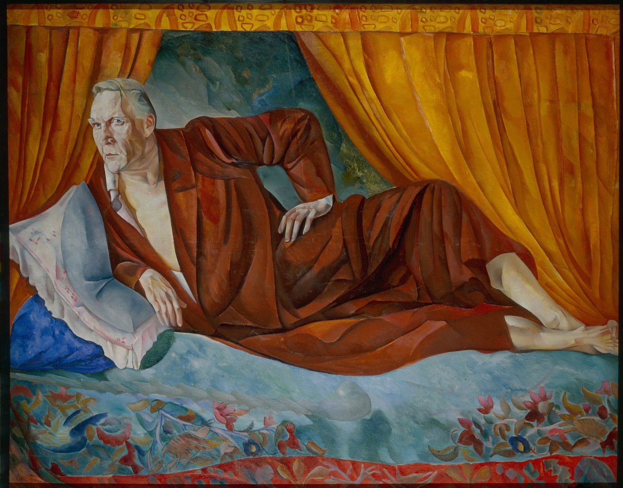 Fjodor (Fyodor vagy Feodor) énekes Csaliapin (1873-1938) portréja (Fjodor Shalyapin (1873-1938) énekes portréja - Borisz Dmitrijevics Grigorjev (1886-1939) festménye alkotó: Boris Dmitrievich Grigoriev