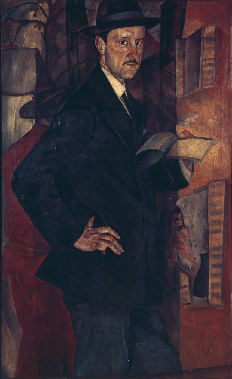 Mstislav Dobuzhinsky művész portréja 1875-1957, 1917 alkotó: Boris Dmitrievich Grigoriev