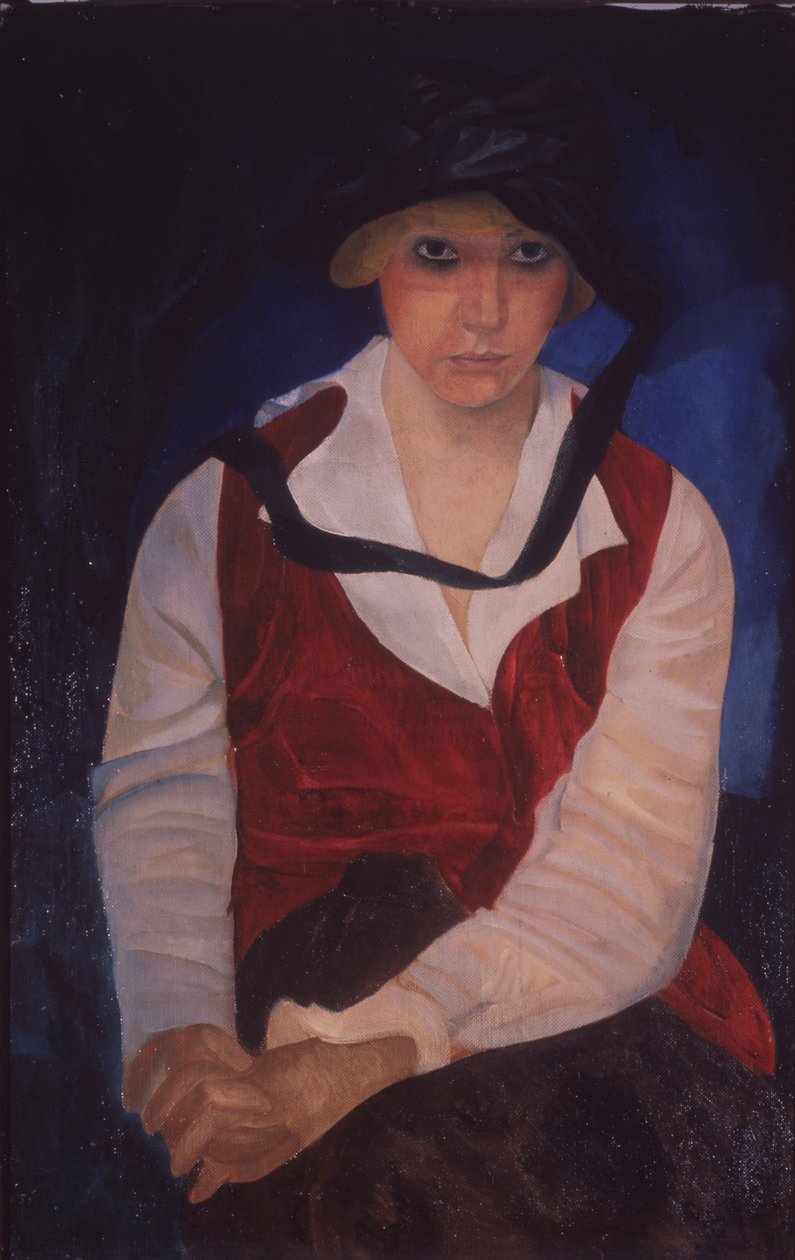 A művész feleségének portréja, 1917 alkotó: Boris Dmitrievich Grigoriev