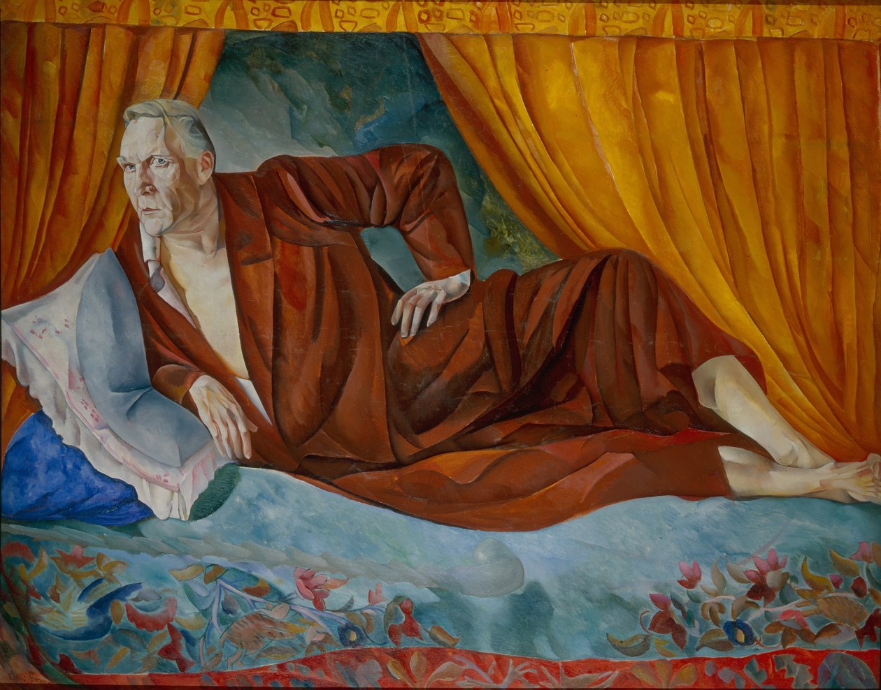 Fjodor I. Saljapin énekes portréja 1873-1938, 1918 alkotó: Boris Dmitrievich Grigoriev