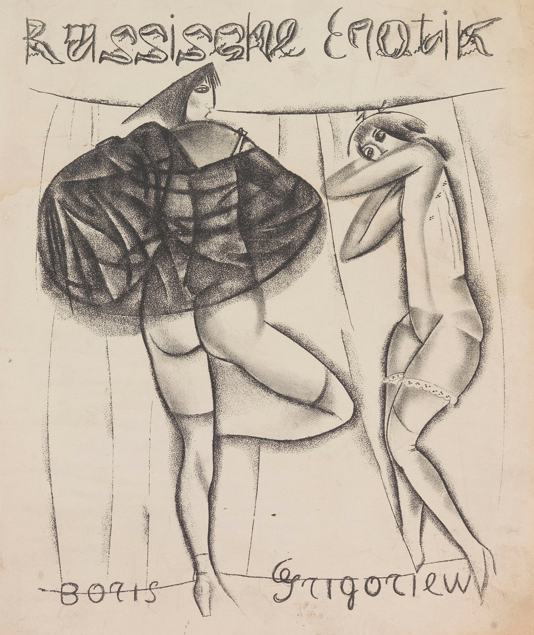 Orosz erotika, 1919. alkotó: Boris Dmitrievich Grigoriev
