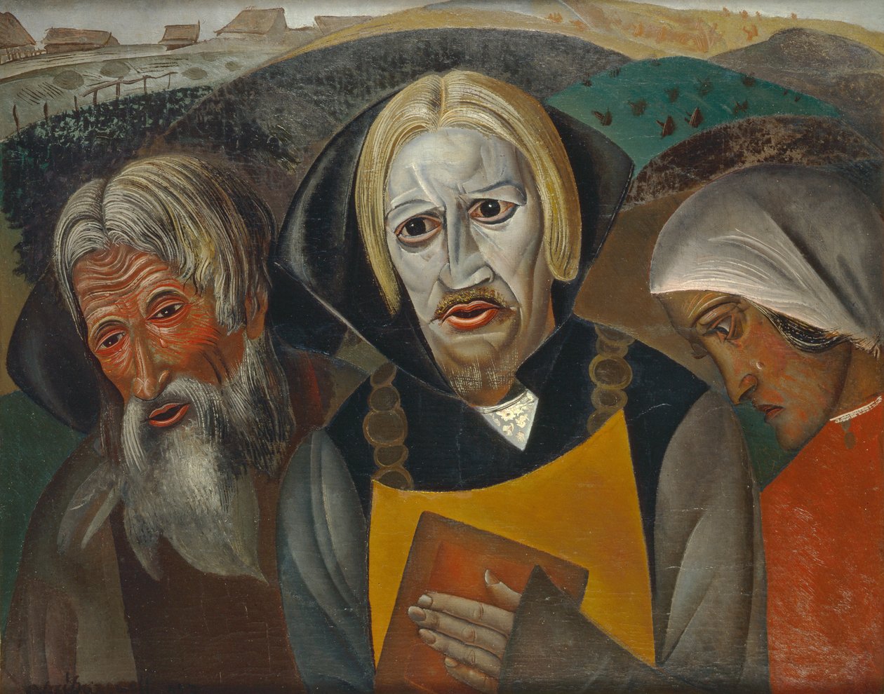 Vaszilij Kacsalov mint Fjodor Joannovics cár, 1923 alkotó: Boris Dmitrievich Grigoriev