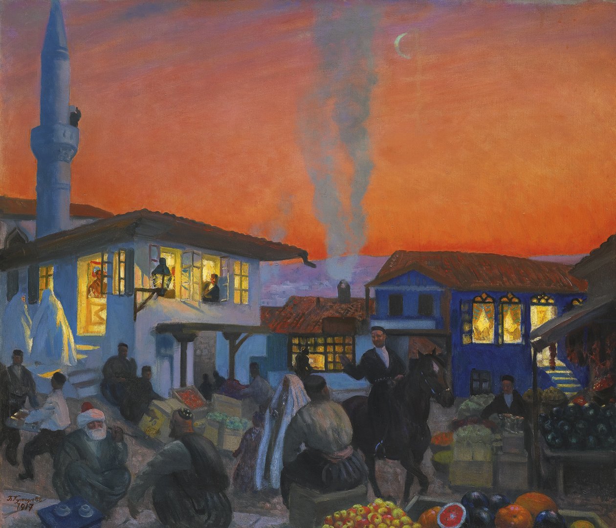 Bakhchisaray, 1917 alkotó: Boris Mikhailovich Kustodiev
