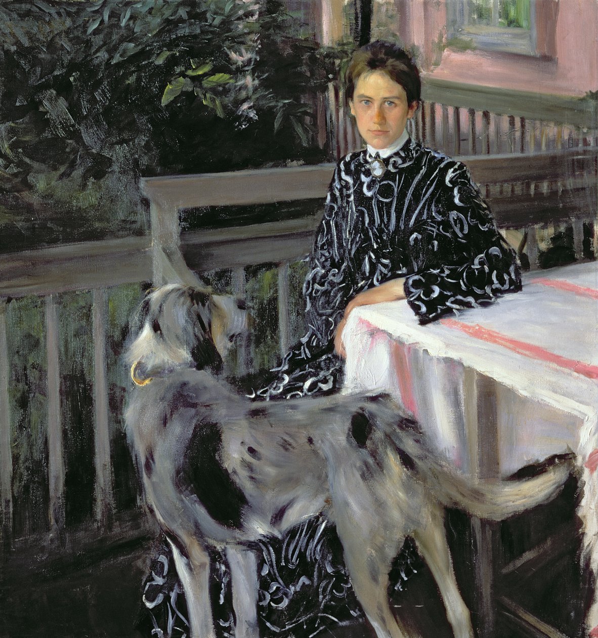 Julija Jevsztafjevna Kustodieva (1880-1942), a művész feleségének portréja, 1903 alkotó: Boris Mikhailovich Kustodiev