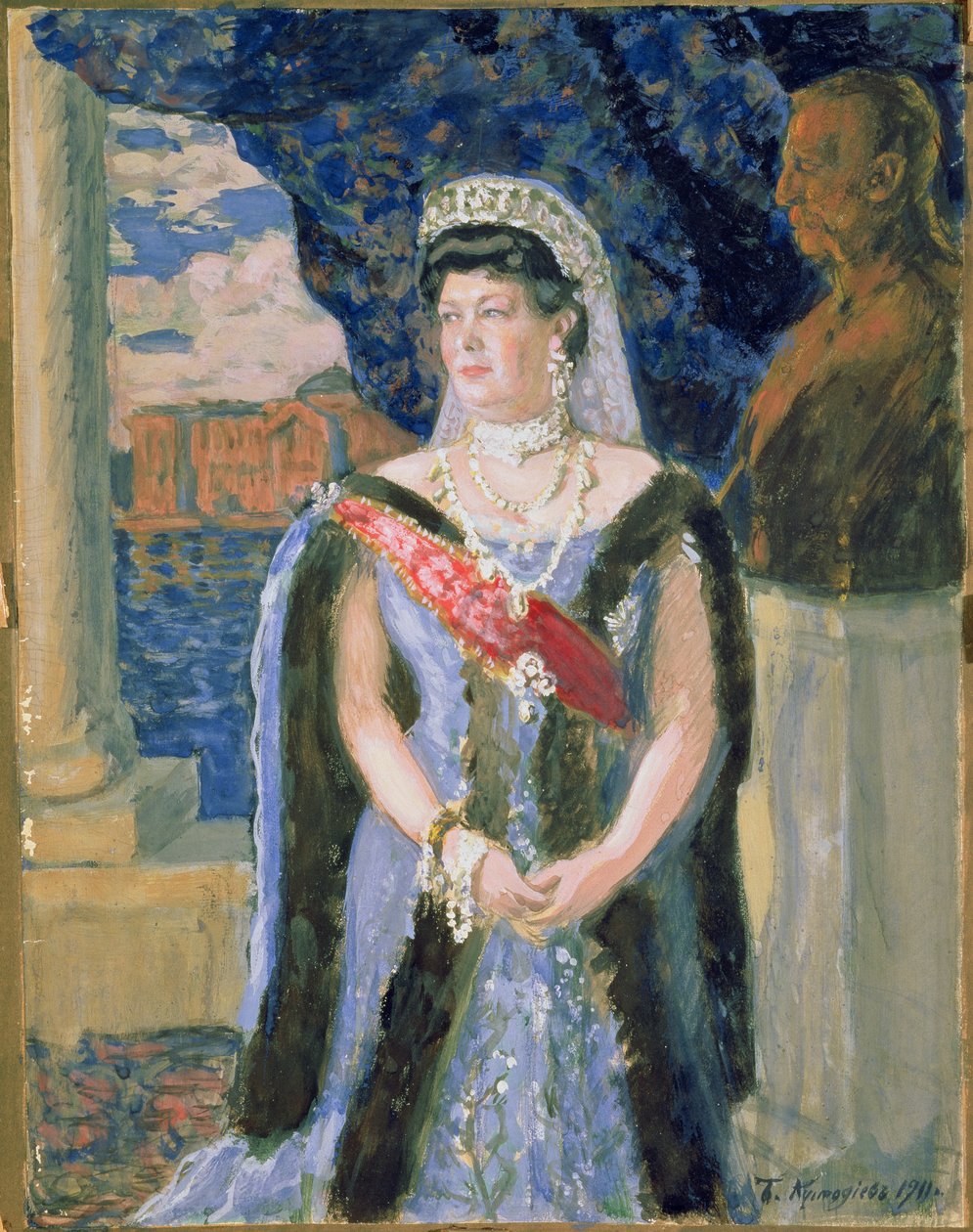 Mária Pavlovna nagyhercegnő portréja, 1911 alkotó: Boris Mikhailovich Kustodiev