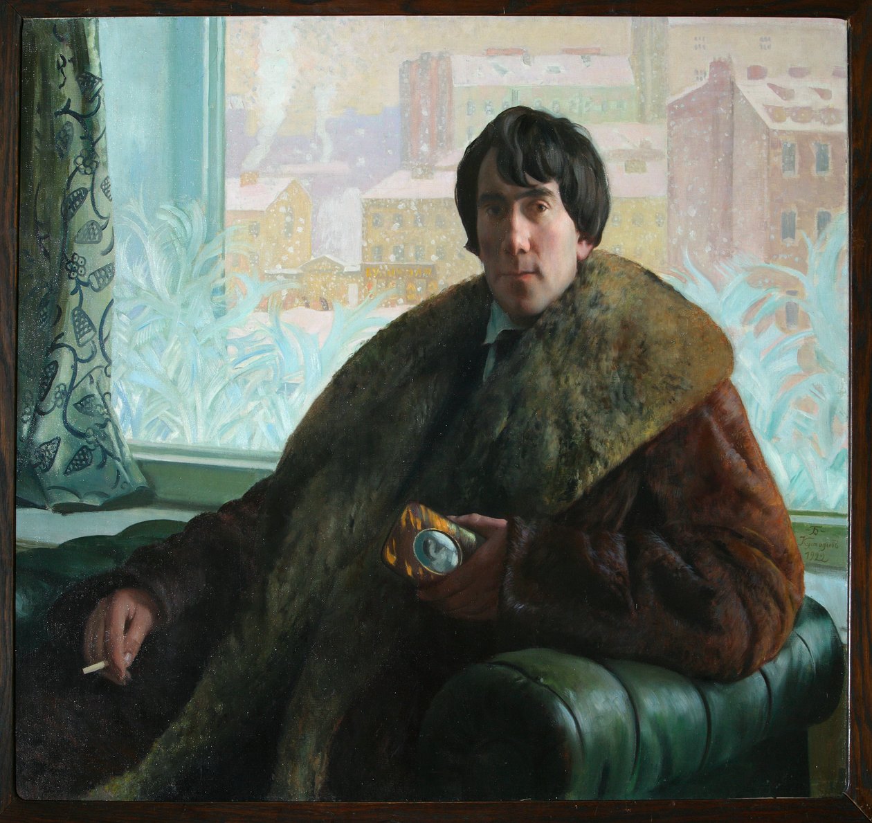 Isidor Zolotarevsky szobrász és építész portréja 1885-1961, 1922 alkotó: Boris Mikhailovich Kustodiev