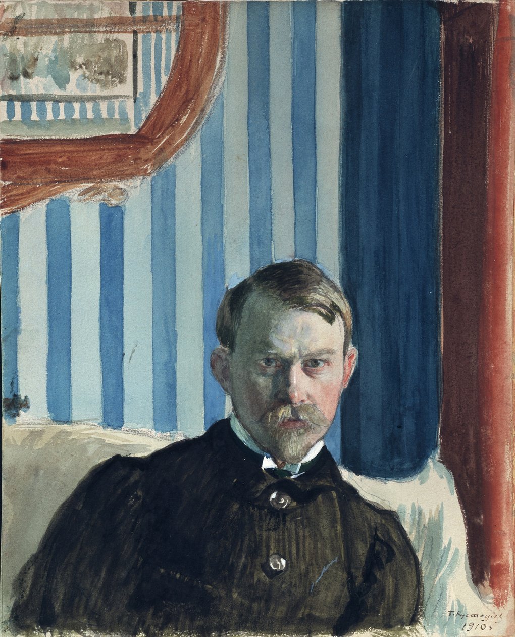 Önarckép, 1910 alkotó: Boris Mikhailovich Kustodiev