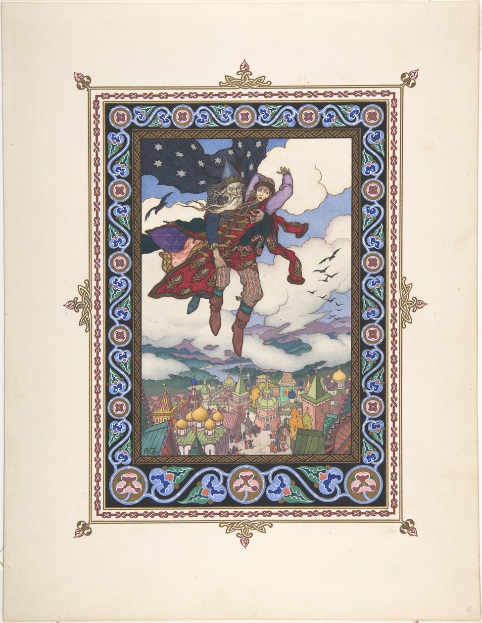 Illusztráció a Marya Morevna meséhez, c. 1925 alkotó: Boris Vasilievich Zvorykin