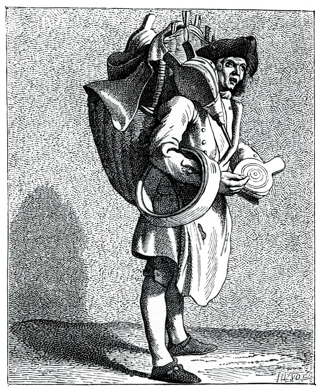 Fújtatót vagy vödröt javítani!, 1737-1742. alkotó: Bouchardon
