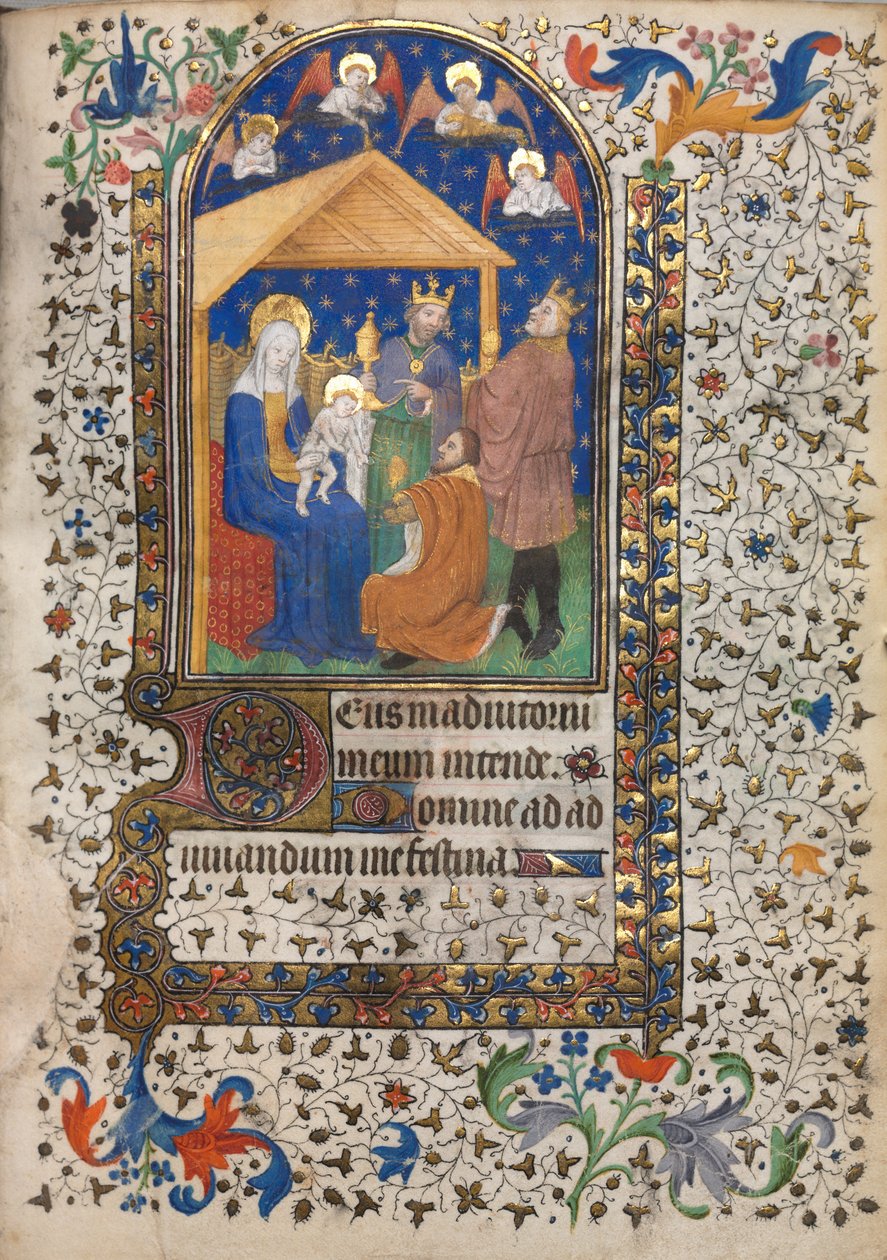 Órák könyve Párizs használata: A mágusok imádása, c. 1420. alkotó: Boucicaut Master