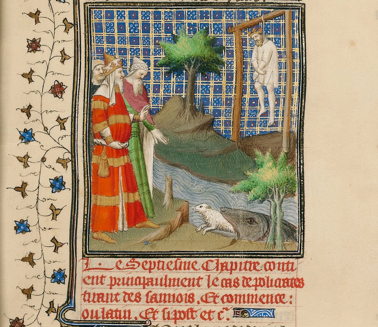 Polykratész felakasztotta, kb. 1413-1415 alkotó: Boucicaut Master,