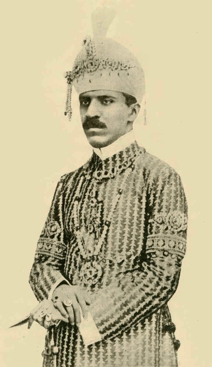 „The Nizam of Hyderabad”, c1911, c1920. alkotó: Bourne and Shepherd