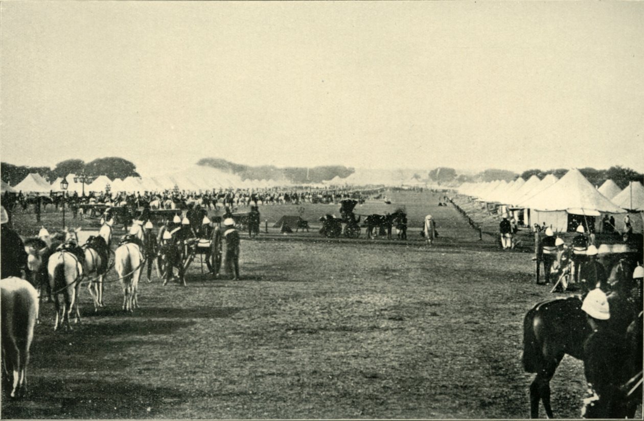 Az alkirályok tábora a birodalmi gyűlésen, 1877. január, 1901. alkotó: Bourne and Shepherd
