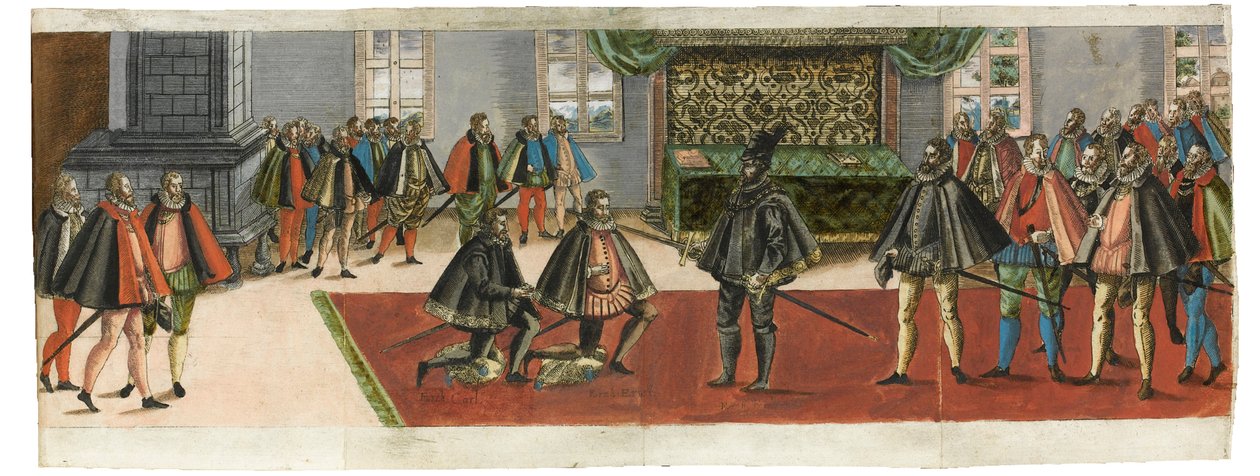 Egy lovagrend. A Neat leírásból milyen előkelő szertartásokkal..., 1587. alkotó: Boys