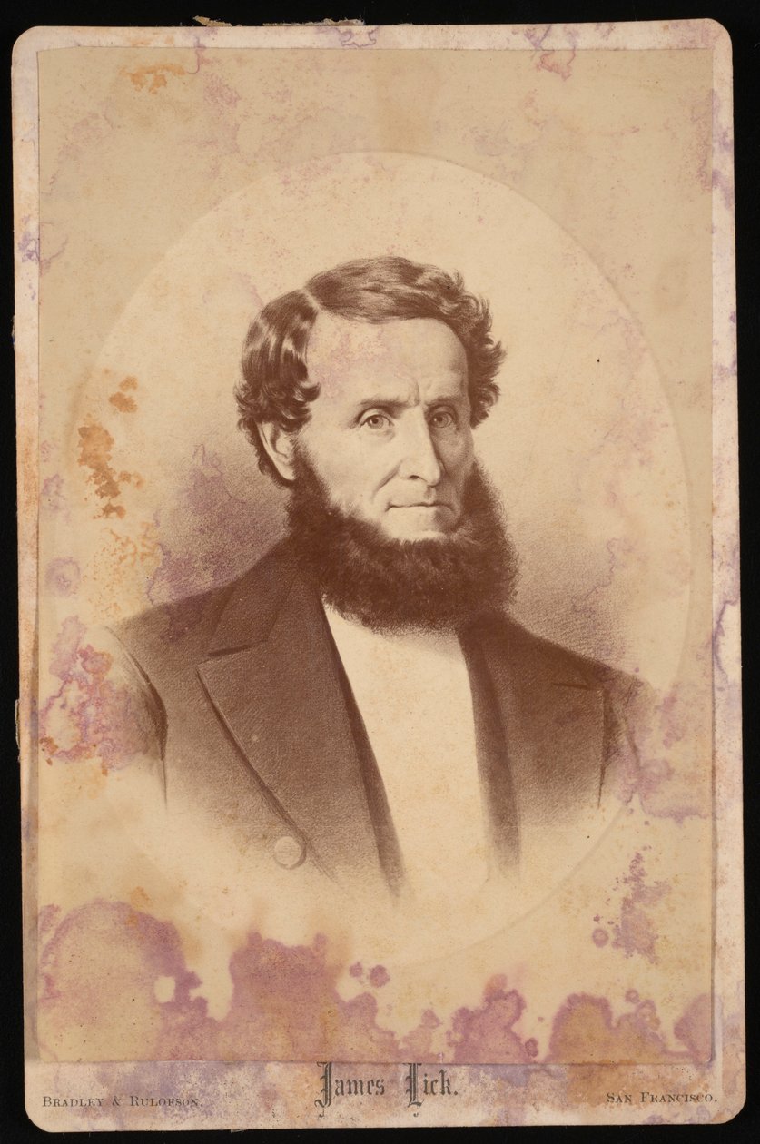 James Lick portréja 1796-1876, 1876 előtt. alkotó: Bradley and Rulofson