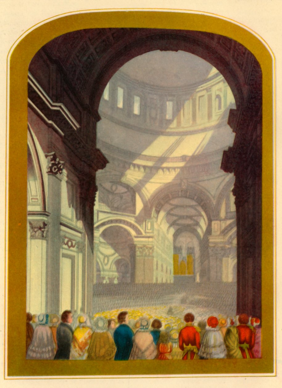 „Istentisztelet a Szent Pál katedrálisban”, 1850, 1947. alkotó: Bradshaw and Blacklock