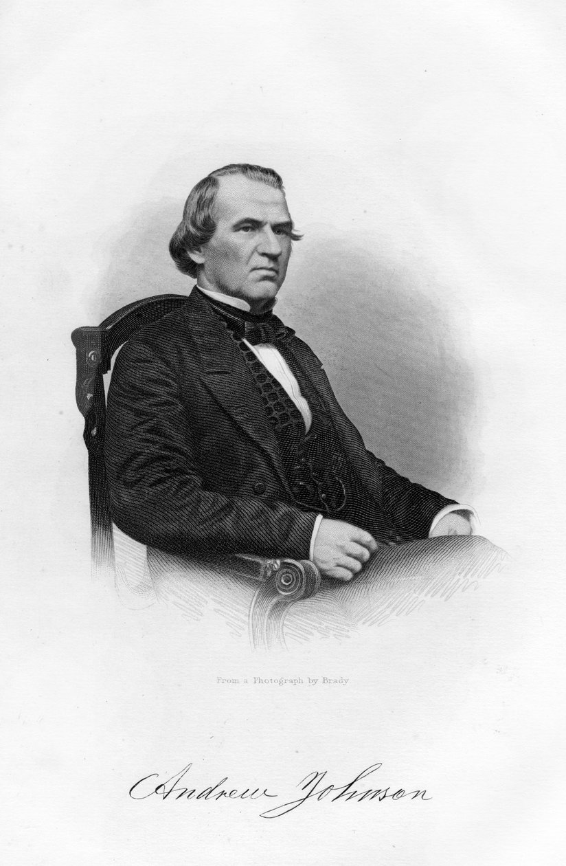 Andrew Johnson, az Egyesült Államok 16. elnöke, 1862-1867. alkotó: Brady