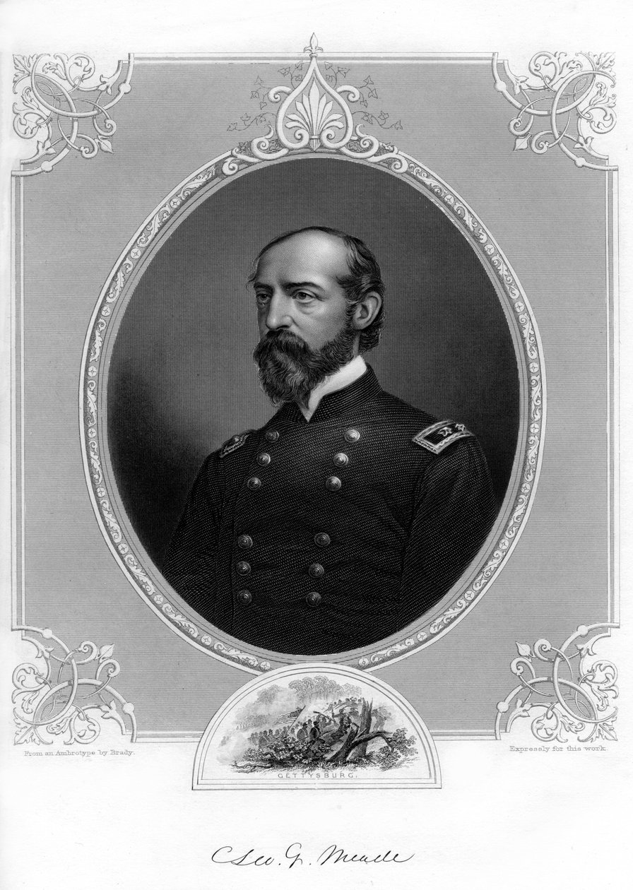 George Meade tábornok, az amerikai hadsereg tisztje és építőmérnöke, 1862-1867. alkotó: Brady