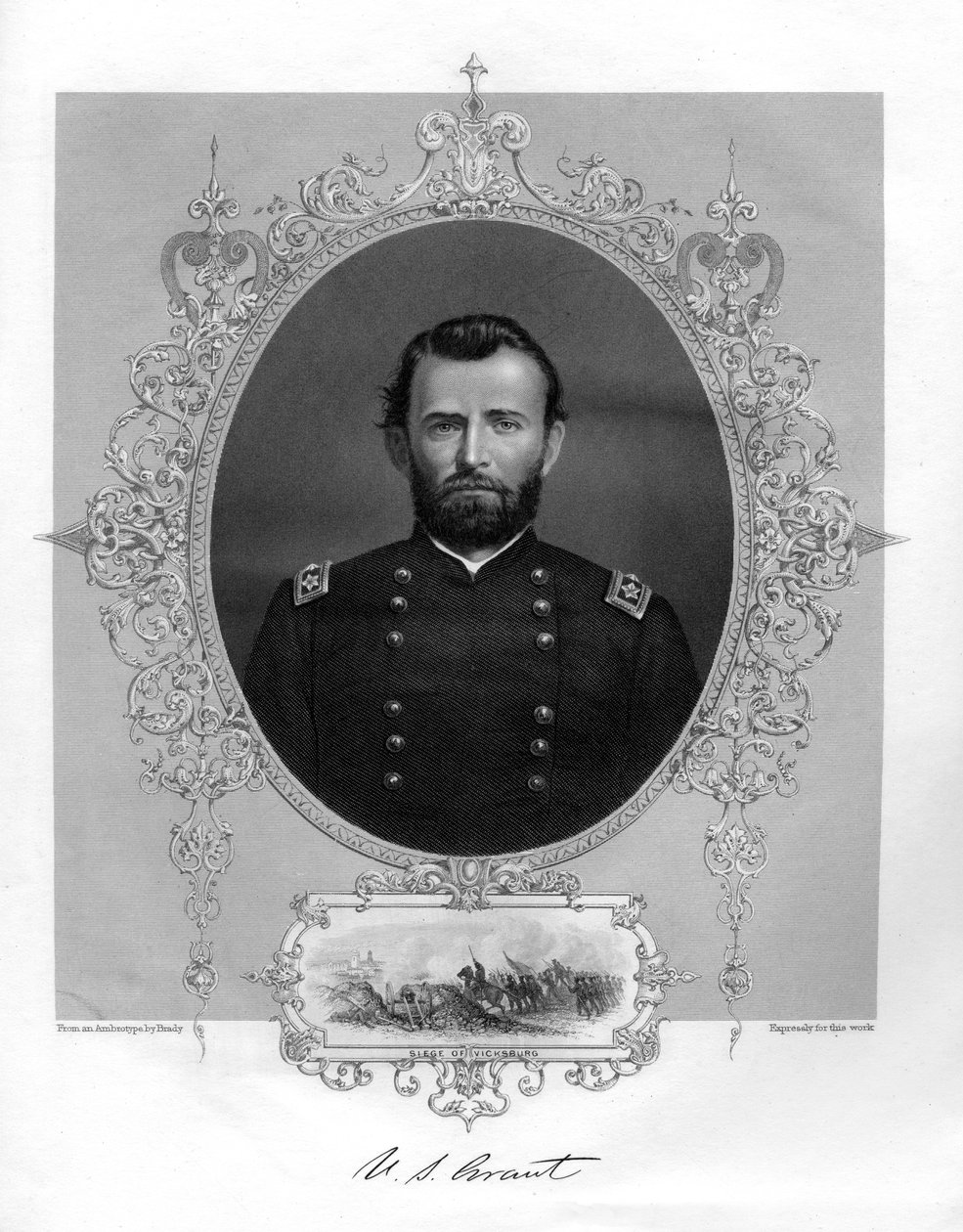 Ulysses S Grant amerikai tábornok és az Egyesült Államok 18. elnöke, 1862-1867. alkotó: Brady