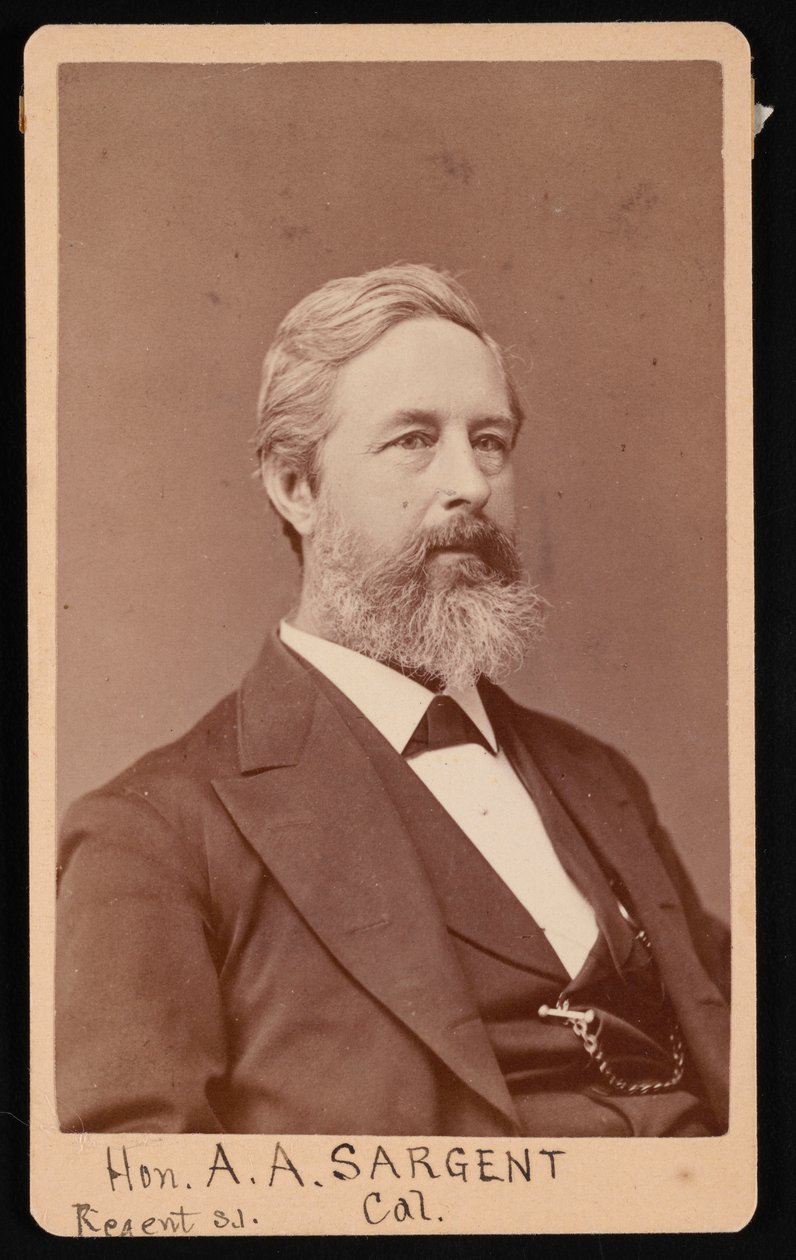 Aaron Augustus Sargent portréja 1827-1887, 1881 előtt. alkotó: Brady