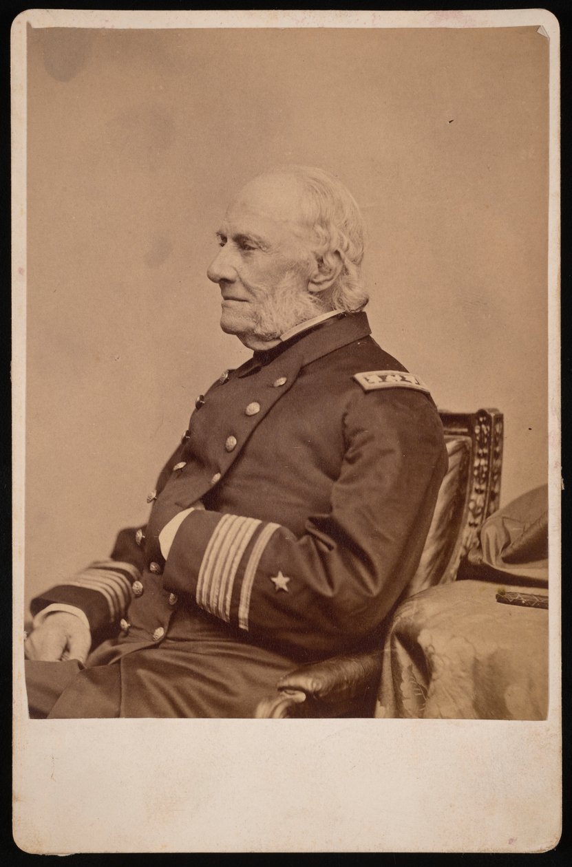 William Branford Shubrick admirális portréja 1790-1874, 1874 előtt. alkotó: Brady