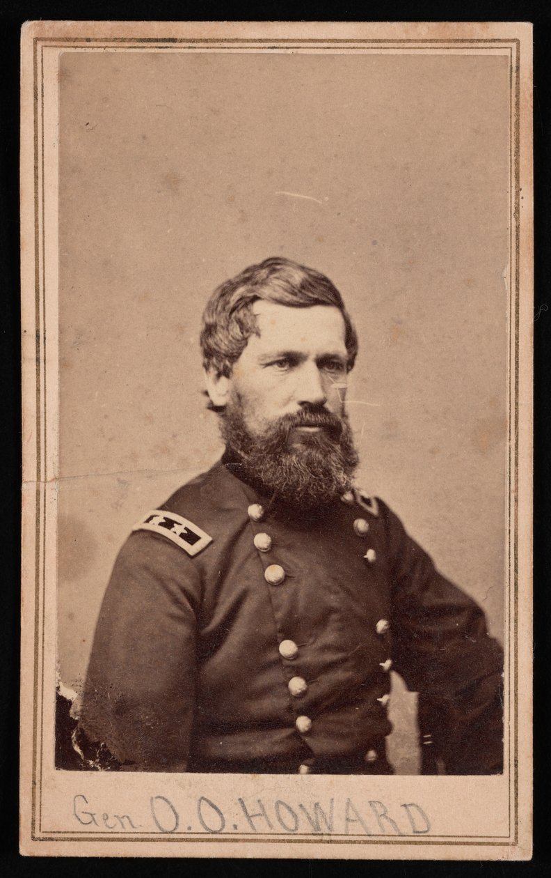 Oliver Otis Howard tábornok portréja 1830-1909, 1862 és 1869 között. alkotó: Brady