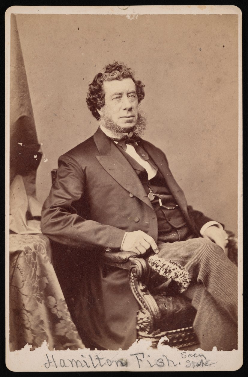Hamilton Fish portréja 1808-1893, 1893 előtt. alkotó: Brady