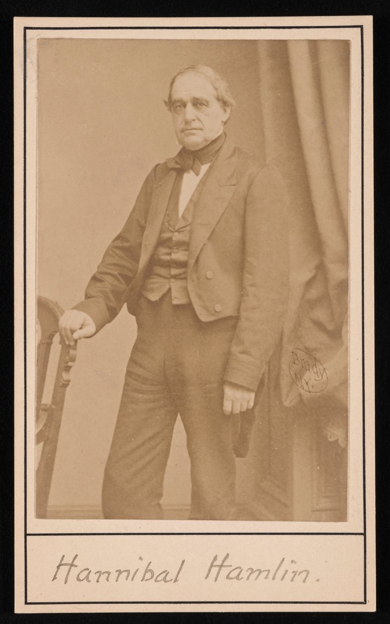 Hannibal Hamlin portréja 1809-1891, 1857. alkotó: Brady