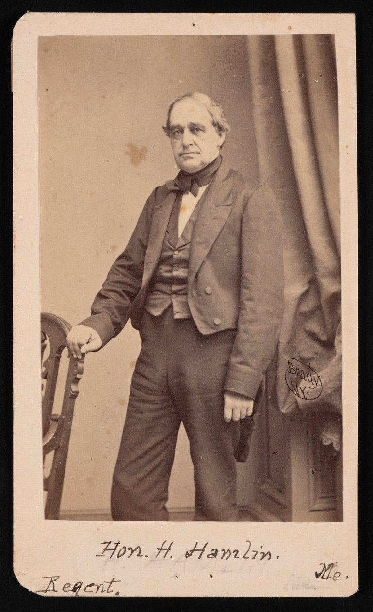 Hannibal Hamlin portréja 1809-1891, 1857. alkotó: Brady