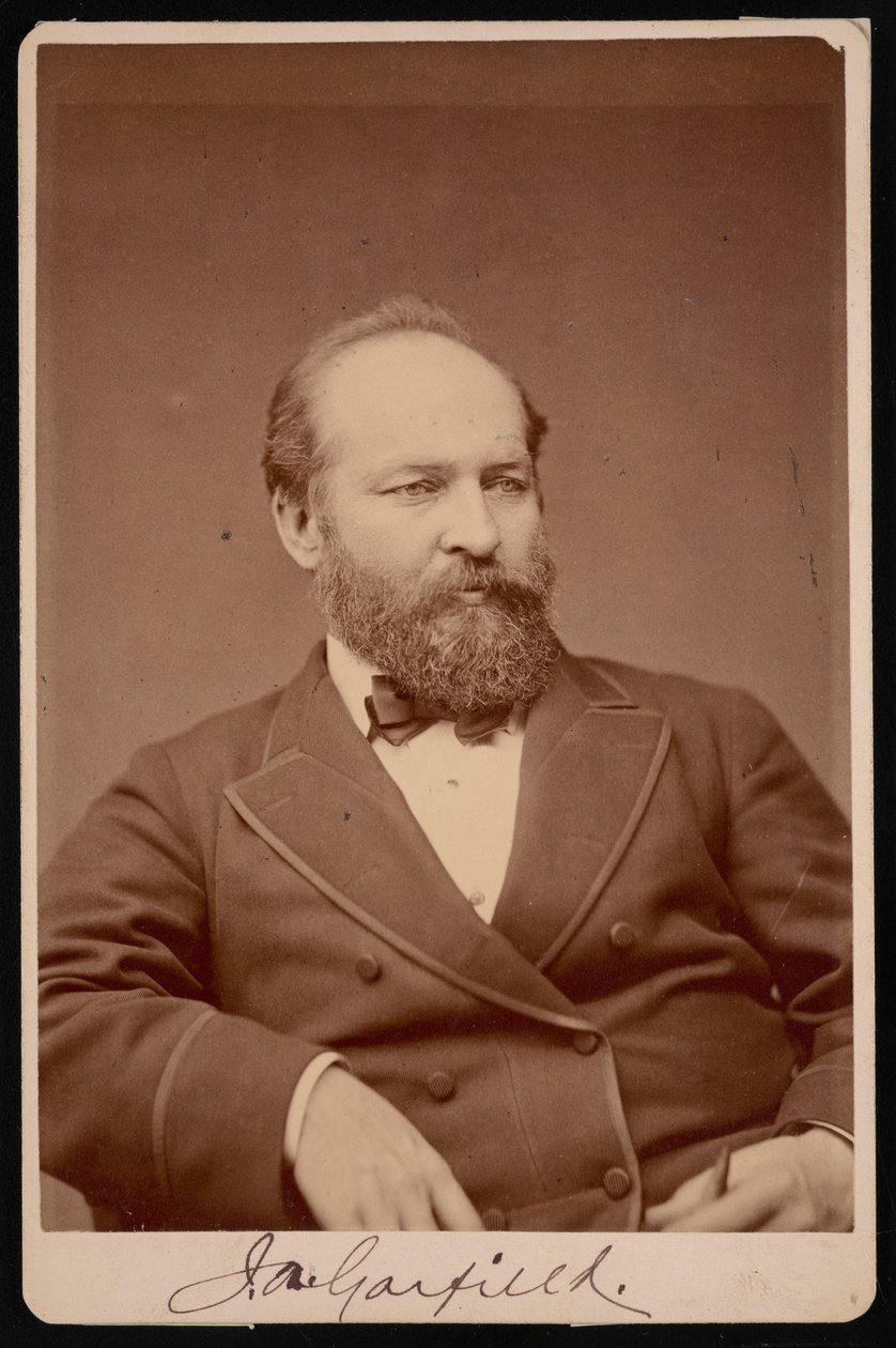 James Abram Garfield portréja 1831-1881, 1876 előtt. alkotó: Brady