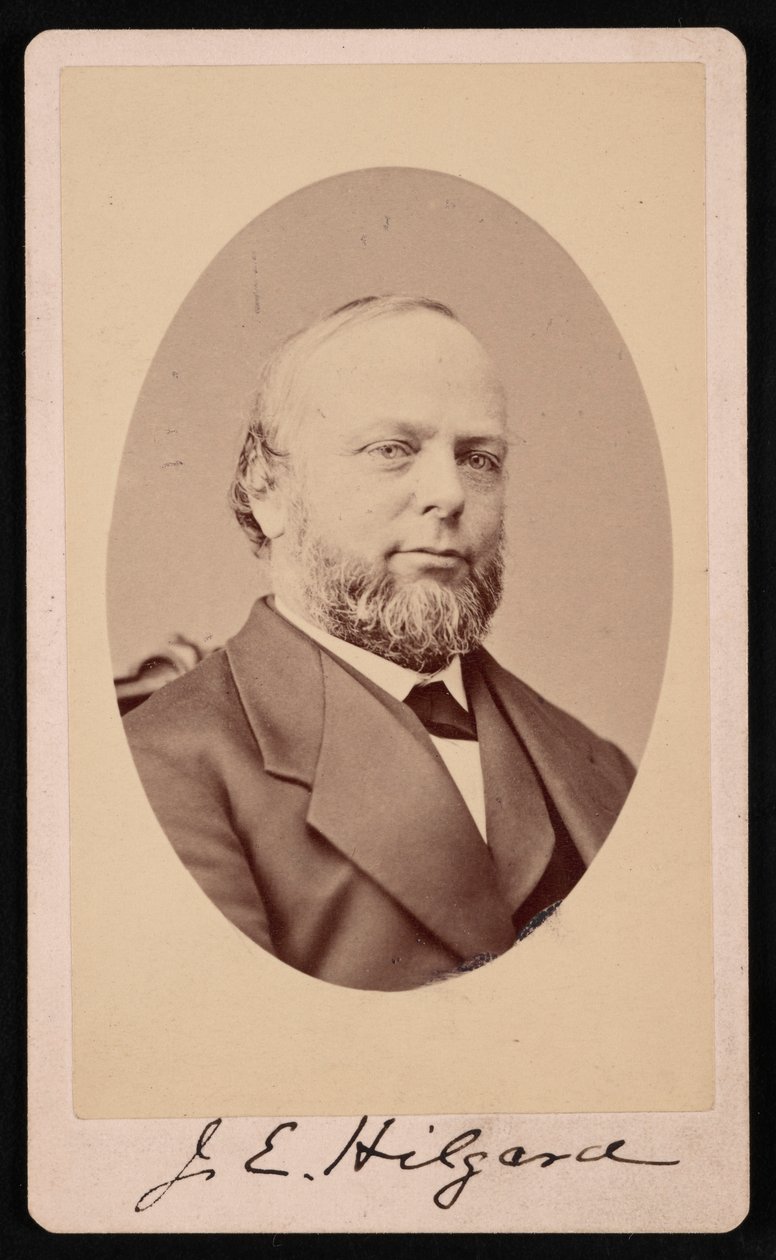 Julius Erasmus Hilgard portréja 1825-1891, 1875. alkotó: Brady