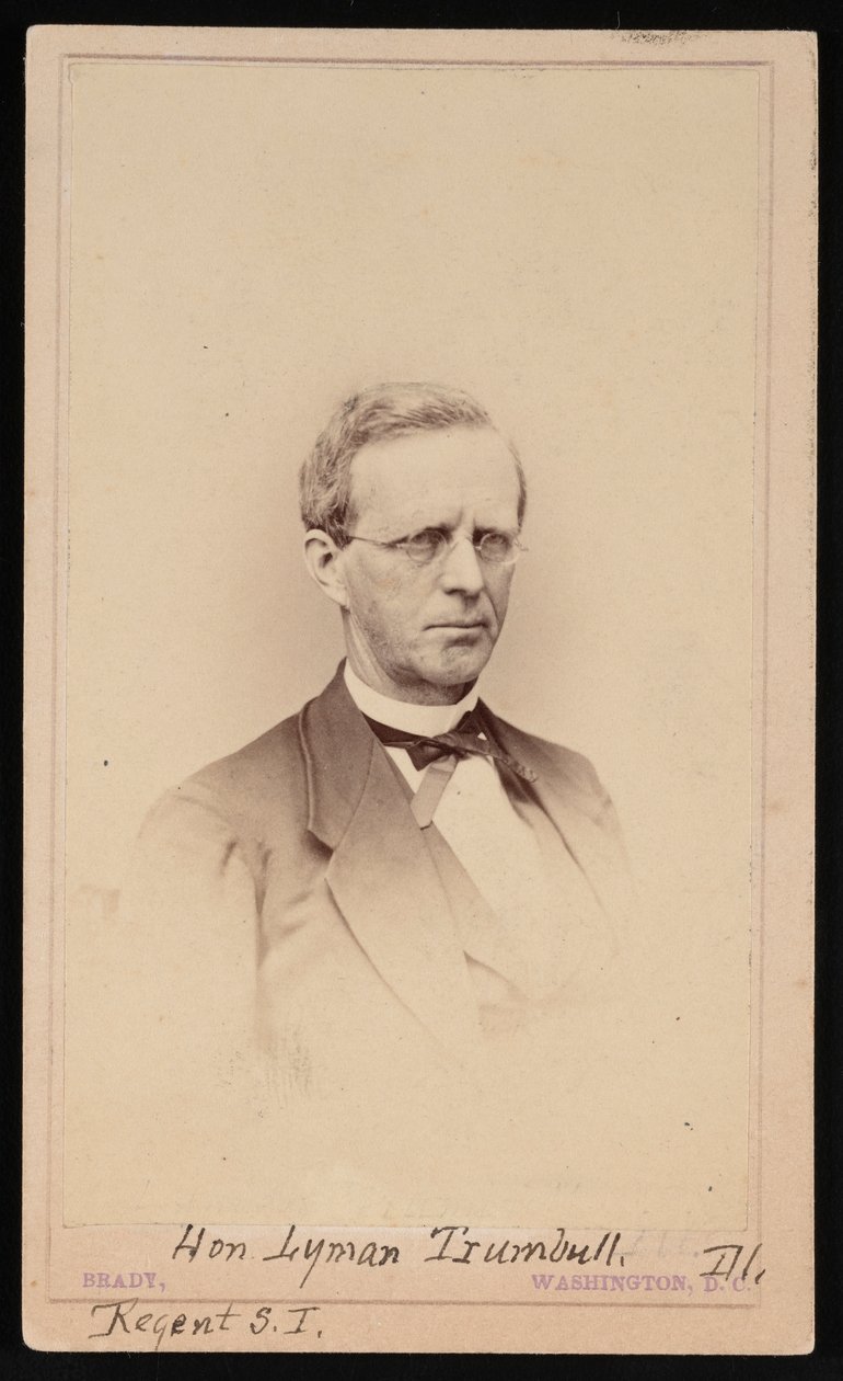 Lyman Trumbull portréja 1813-1896, 1862 és 1869 között. alkotó: Brady