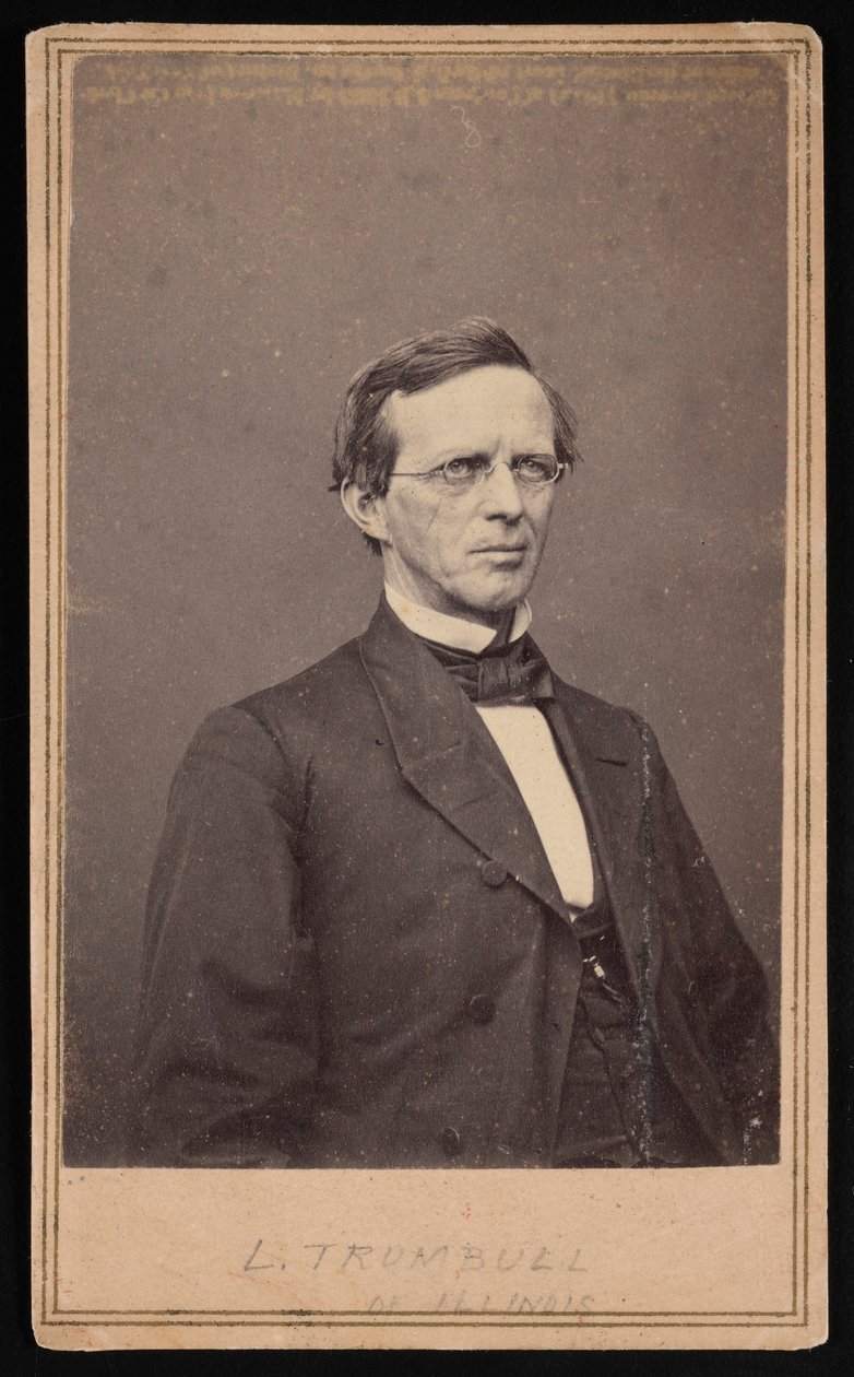 Lyman Trumbull portréja 1813-1896, 1864 és 1868 között. alkotó: Brady