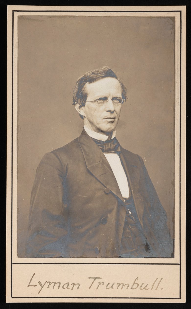 Lyman Trumbull portréja 1813-1896, 1864 és 1868 között. alkotó: Brady