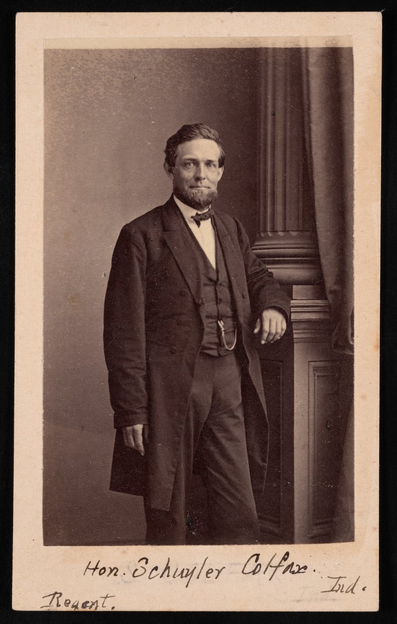 Schuyler Colfax portréja 1823-1885, 1885 előtt. alkotó: Brady