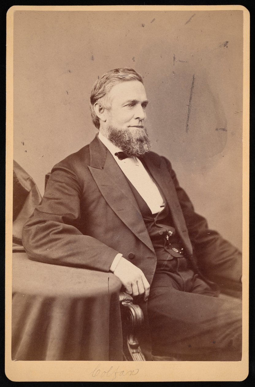 Schuyler Colfax portréja 1823-1885, 1885 előtt. alkotó: Brady