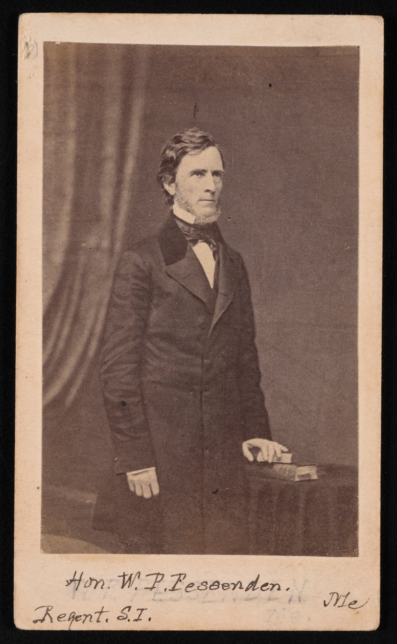 William Pitt Fessenden portréja 1806-1869, 1869 előtt. alkotó: Brady