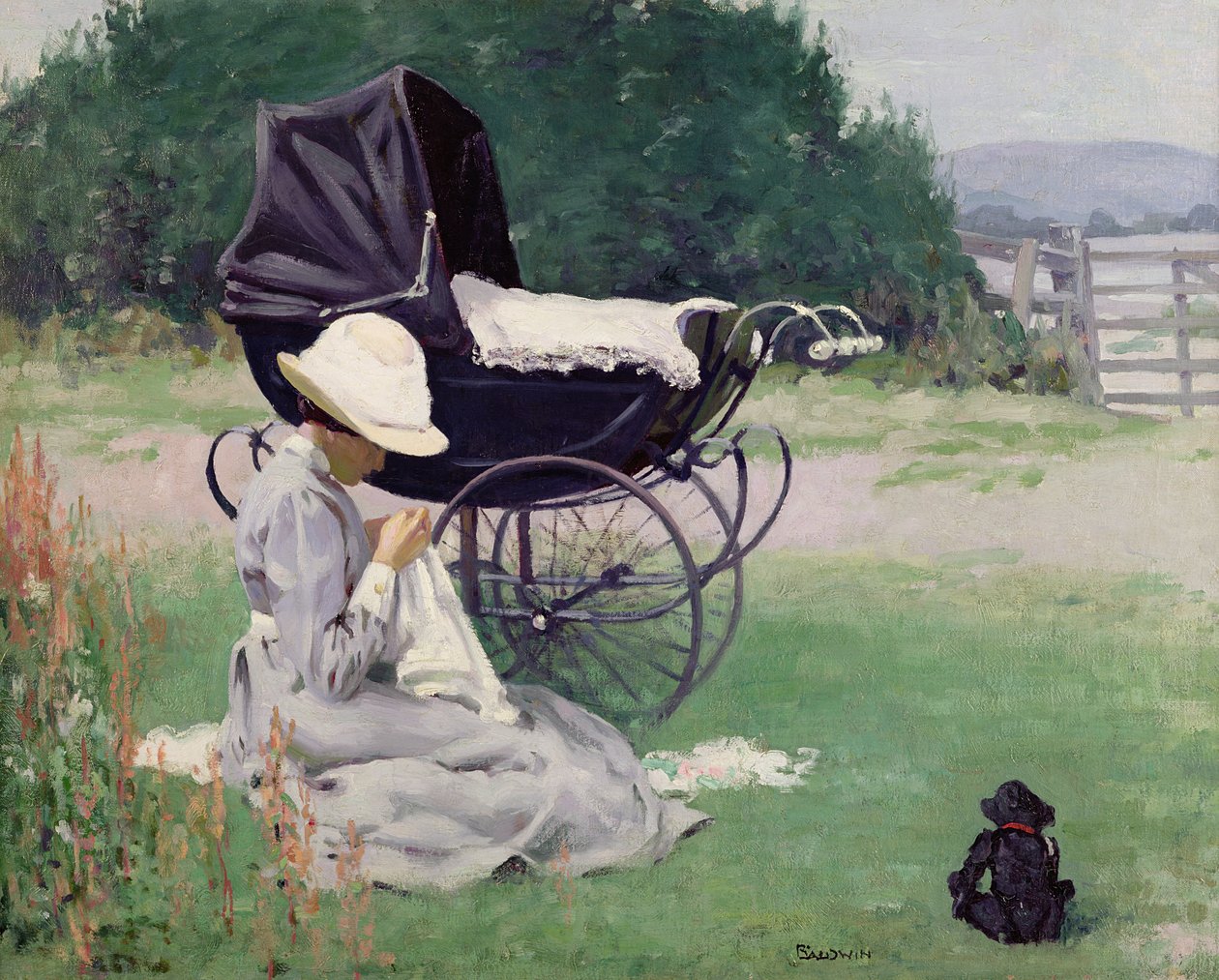 Varrás a napon, 1913 alkotó: Brake Baldwin